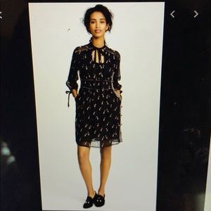 NWT Coach Penguin Tie Neck Dress